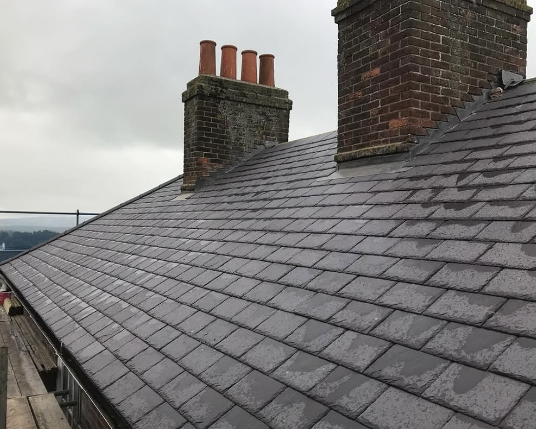 Slate roof installation in Sussex